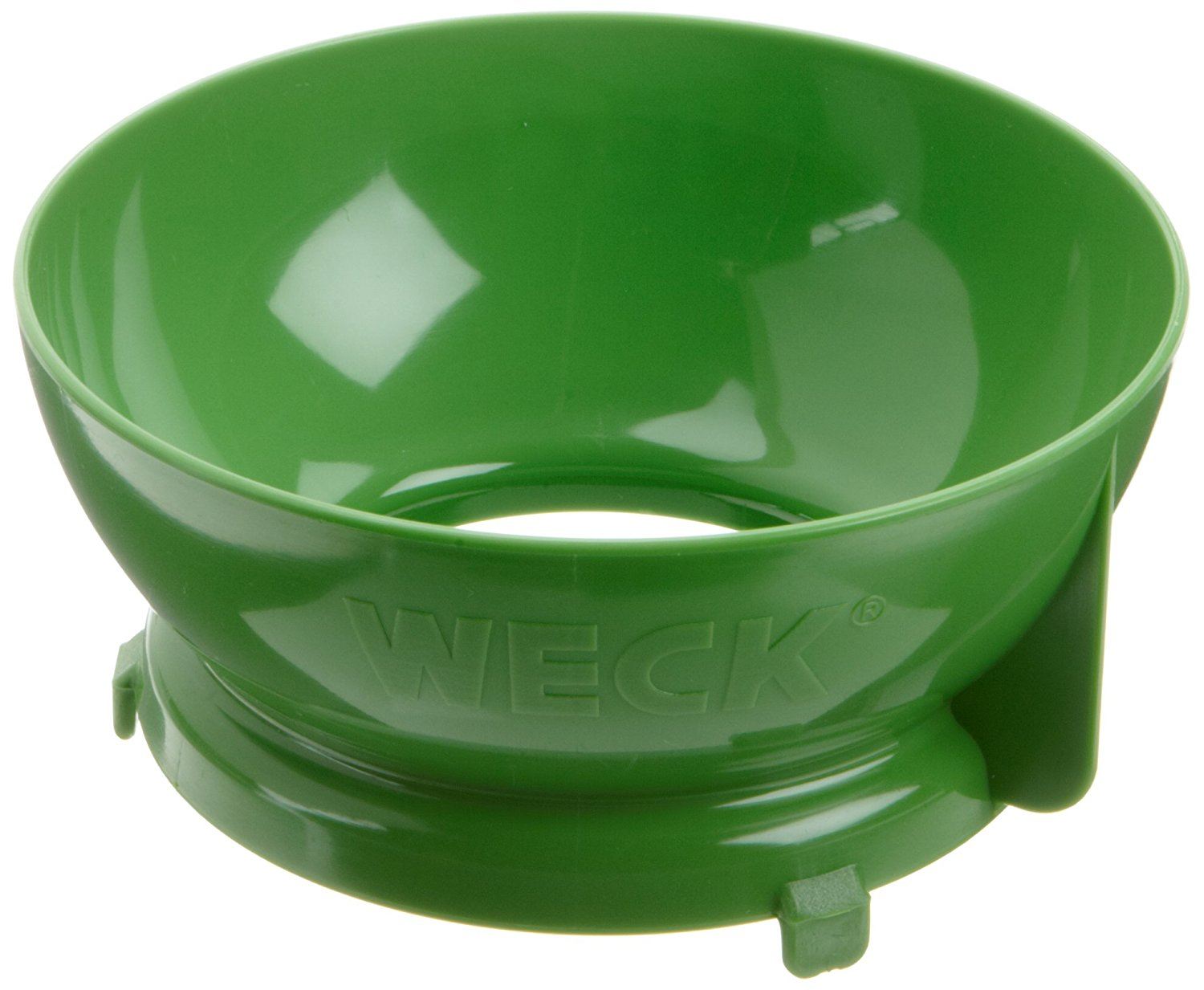 Weck Einfülltrichter (Material: Kunststoff, Grün, 15.4 x 14.4 x 7 cm, passend für Rundgläser & Einkochgläser)