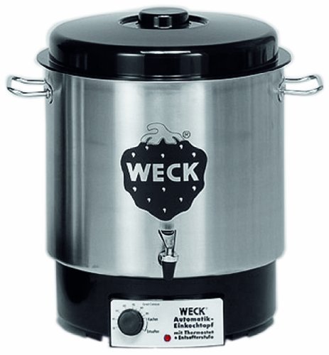 WECK Glühweintopf / Einkochautomat WAT 24A (Einkochtopf aus Edelstahl, Heißwasserspender, Glühweinkocher, 35cm, 30 L, 230V, 1800 W) 6832